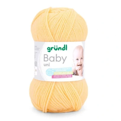 Abbildung von Gründl Wolle Baby uni 50g Babywolle zum Stricken und Häkeln Häkelwolle, 150,00 m (Strickgarn, Handstrickgarn, Strickwolle, hautfreundlich, spreichelecht), weich pflegeleicht