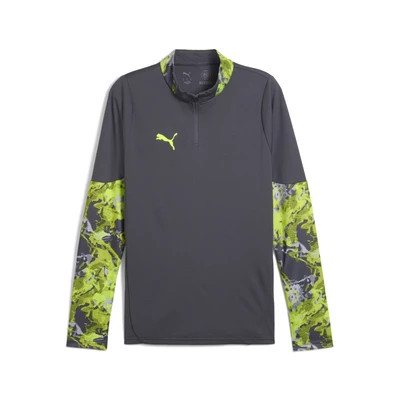 Abbildung von Puma Individualcup 1/4 ZIP TOP Langarmshirt, Herren, Größe: Small, Galactic gray