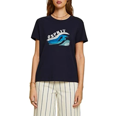 Abbildung von ESPRIT Damen 063EE1K329 T Shirt, 400/NAVY, XXS
