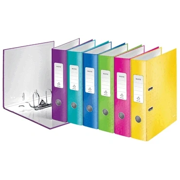 Abbildung von 10 x Leitz Ordner Wow A4 80mm sortiert
