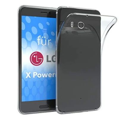 Abbildung von EAZY CASE Hülle kompatibel mit LG X Power 3 Schutzhülle Silikon, Ultra dünn, Slimcover, Handyhülle, Silikonhülle, Backcover, Durchsichtig, Klar Transparent