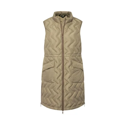 Abbildung von Ulla Popken Hyprar Zigzag Quilted Weste, Damen, Größe: 42/44, Reed