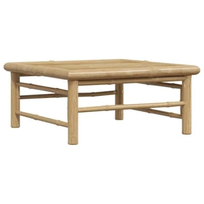 Abbildung von vidaXL Gartentisch Beistelltisch Kaffeetisch Balkontisch Couchtisch Gartenmöbel Tisch Fußhocker Sitzhocker Gartenhocker 65x65x30cm Bambus