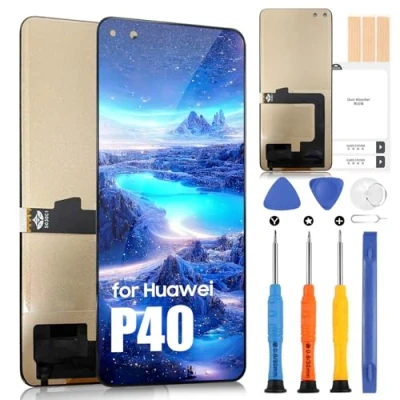 Abbildung von ARSSLY LCD Bildschirm für Huawei P40 Display TFT Touchscreen Digitazer Full Assembly Ersatz mit Reparatur Kit (6,1 Zoll, Schwarz)