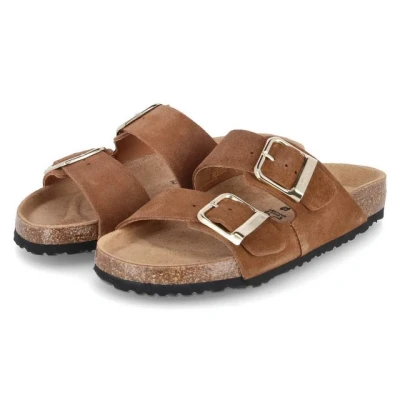 Abbildung von Tamaris Pantolette flach, Damen, Größe: 41, Cognac Schuhe
