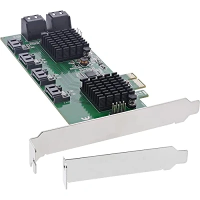 Abbildung von InLine® 76617K Schnittstellenkarte, 8X SATA 6Gb/s Controller, PCIe 2 (PCI Express)