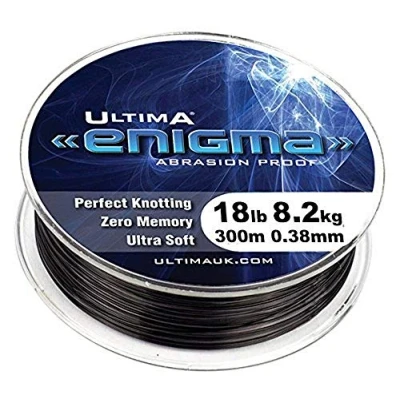 Abbildung von Ultima Unisex Adult Enigma Spezialist Angelschnur 300m Spule, Schluff Grau, 0.40mm 20.0lb/9.1kg