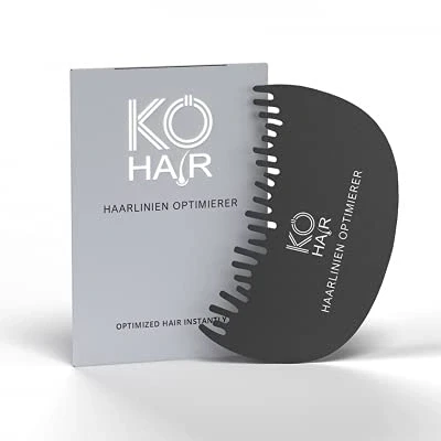Abbildung von KÖ HAIR Haarlinien Optimierer für FIBERS Haarverdichter, Schütthaar, Streuhaar lichtes Haar und Teilglatze zur Haarverdichtung