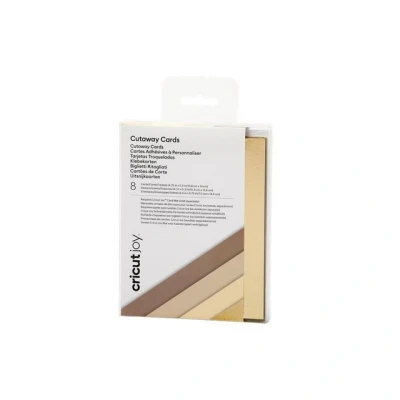 Abbildung von Cricut Cut Away Cards Neutrals A2 (10,8 cm x 14 cm) 8er Pack