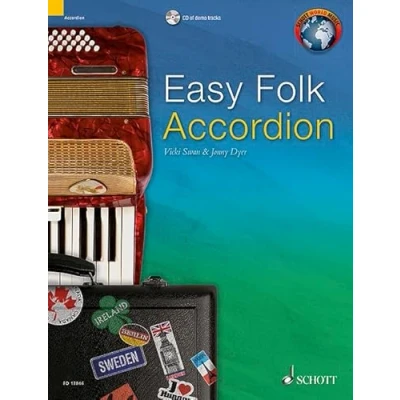 Abbildung von Easy Folk Accordion: 29 Traditional Pieces. Akkordeon. (Schott World Music)
