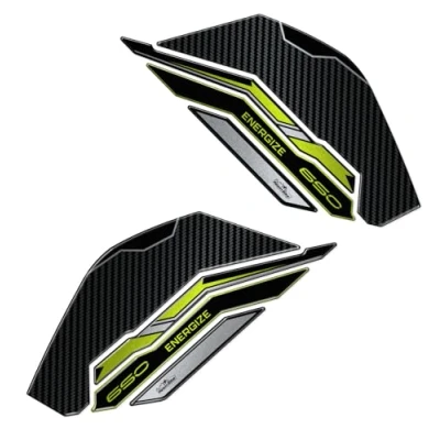 Abbildung von Resin Bike Aufkleber Motorrad Kompatibel Mit Kawasaki Z650 2024 Schwarz. Seitenschutzgitter Tank Schutzfolie vor Stößen und Kratzern. Aufklebersatz 3D Harzklebstoff Stickers Made in Italy