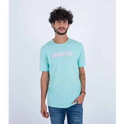 Abbildung von Hurley Herren Evd The Box S/S Tshirt, Tropical Mist, M
