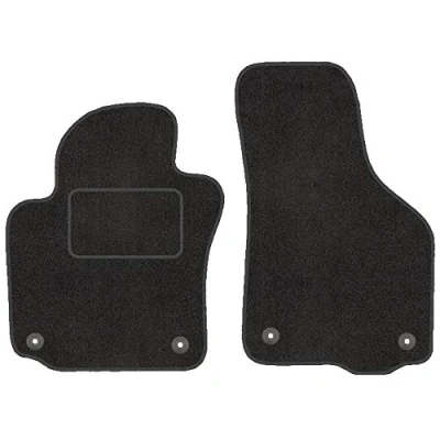 Abbildung von Fußmatten mit Clips 2er Set für Skoda Octavia 2 II 1Z 2004 2013 Velours Automatten