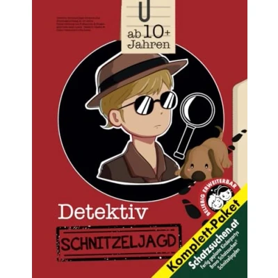 Abbildung von Detektiv Schnitzeljagd Schatzsuche Kindergeburtstag ab 10 Jahre: Fallermittlung mit Fußspuren &amp; Fingerabdrücke lesen sowie Hacks Cäsar Geheimschriftscheibe (Bravo Schatzsuche)