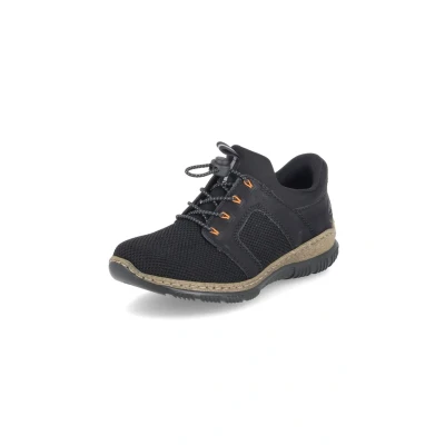 Abbildung von Rieker Damen Low Top Sneaker N32G4, Frauen Halbschuhe,Laufschuhe,straßenschuhe,Strassenschuhe,Sportschuhe,Freizeitschuhe,schwarz (00),37 EU / 4 UK