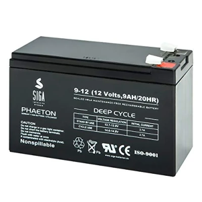 Abbildung von Blei Akku 9Ah 12V AGM Gel Batterie 9 Ah / 12 V kompatibel