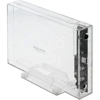 Abbildung von DeLOCK 42623 Festplattengehäuse/SSD Festplattengehäuse transparent 2,5/3,5 Zoll