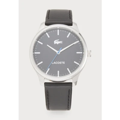 Abbildung von Lacoste Lisbon Uhr black/silvercoloured, Herren, Größe: One Size, Black/silver coloured