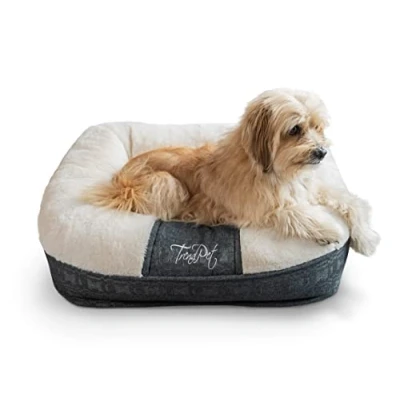 Abbildung von TrendPet Tierbett Hundebett &quot;LunaLounge&quot; Beige, 100% Polyester, in 3 Größen erhältlich
