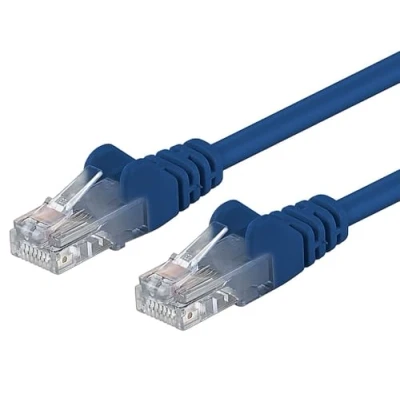 Abbildung von PremiumCord Netzwerkkabel, Ethernet, LAN &amp; Patch Kabel Cat6, UTP, Schnell flexibel Robust RJ45 1Gbit/S, AWG 26/7, Kupferkabel 100% Cu, Blau, 0, 5m