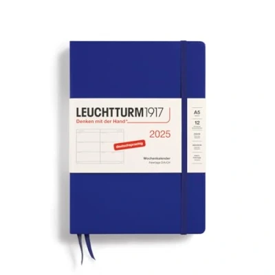Abbildung von LEUCHTTURM1917 370548 Wochenkalender Medium (A5) 2025, Ink, Deutsch
