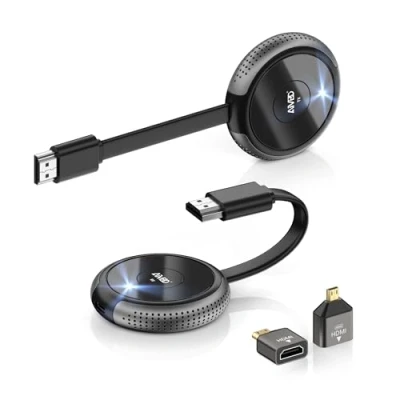 Abbildung von Wireless HDMI Transmitter and Receiver 4K/5G TIMBOOTECH Funkübertragung HDMI, Drahtlos Sender und Empfänger, Bildschirmübertragung von Laptop/PC/Kamera/TV Box/Game Box auf Monitor/Projektor