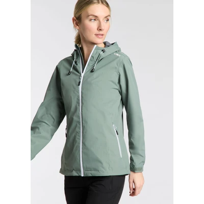 Abbildung von CMP Damen Feste Kapuze Reißfeste Regenjacke, Salbeigrün, 34