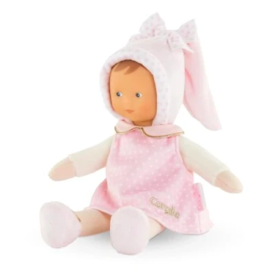 Abbildung von Corolle Mon Doudou Miss Sternenträume, Weichkörperpuppe mit Schlenkerbeinen, Vanilleduft, Namensetikett, waschbar, 25cm, ab den ersten Lebensmonaten geeignet