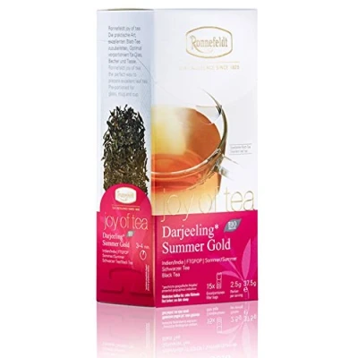 Abbildung von Ronnefeldt Darjeeling Summer Gold &quot;Joy of Tea&quot; Bio Schwarztee, 15 Teebeutel, 37.5 g