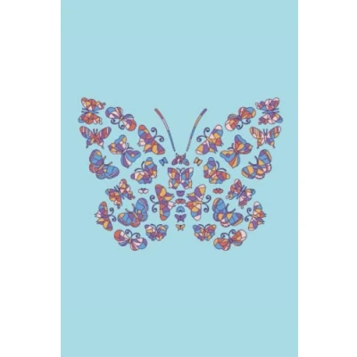 Abbildung von Notizbuch: Schmetterlinge Notizbuch 6x9 Zoll DIN A5 120 Seiten Punktraster Insekt Notizheft Insekten Tagebuch Schmetterling Notebook Schmetterlingsarten Geschenk