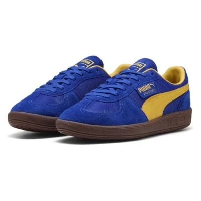 Abbildung von Puma Palermo Vintage Update Unisex Sneaker low, Größe: 48, Vivid blue/sunny yellow Leder und textil