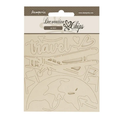 Abbildung von Stamperia SCB249 Decorative Chips, Brown, 14 x 0,1 cm