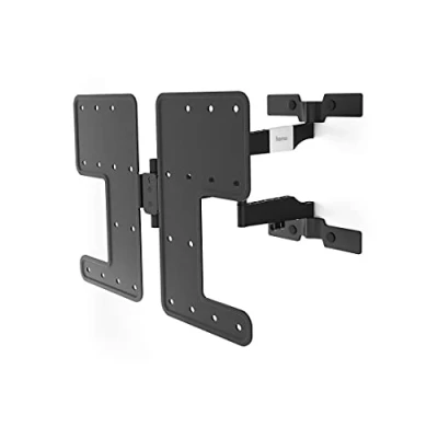 Abbildung von Hama TV Wandhalterung 32“ 65“ (TV Halterung schwenkbar, neigbar, ausziehbar, geringer Wandabstand 2,5 cm, Fernsehhalterung bis VESA 400x300 für OLED TVs, inkl. Fischer Dübel, Traglast 30 kg) schwarz