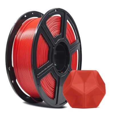 Abbildung von FLASHFORGE 3D Drucker Filament, PLA PRO Filament 1,75 mm, 1 kg Spule, Maßgenauigkeit +/ 0,02 mm für FDM Drucker, bessere Zähigkeit und kein Verknoten (Rot)