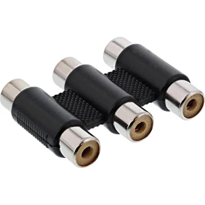 Abbildung von InLine 99319A Audio/Video Adapter, 3x Cinch Buchse auf