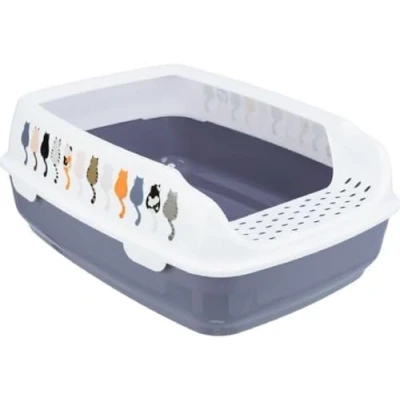 Abbildung von Katzentoilette Delio mit Rand 38 x 20 50 cm
