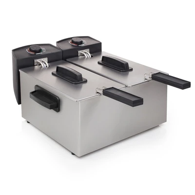Abbildung von PRINCESS Fritteuse &quot;183123&quot;, 3600 W, Doppel Fritteuse, 2 x 3 Liter (2 1800 Watt) mit Kaltzonenfunktion