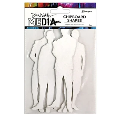 Abbildung von Ranger Dina Wakley MEdia Chipboard Shapes The Men (MDA74977)