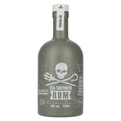 Abbildung von Sea Shepherd Rum aus der Karibik Feinherbe Süße und Holznoten Ideal als Geschenk für Liebhaber 40% vol. 700ml Einzelflasche
