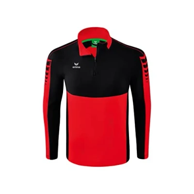Abbildung von Erima SIX Wings Trainingstop Langarmshirt für Kinder, Größe: 152, Rot/schwarz