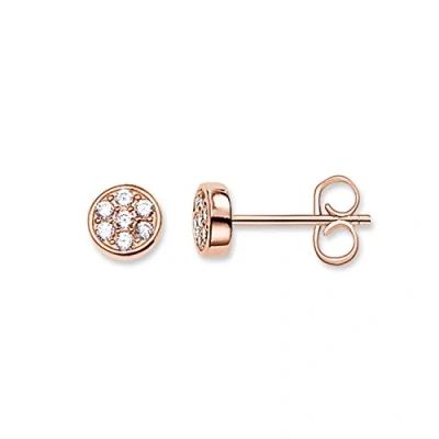 Abbildung von Thomas Sabo Ohrstecker Sparkling Circles vergoldetes Silber H1848 416 14