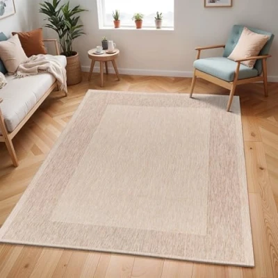 Abbildung von Surya Teppich &quot;Cottage 2365&quot;, rechteckig, In /Outdoor Boho Jute Optik, Balkon, Terrasse, Garten, Beige