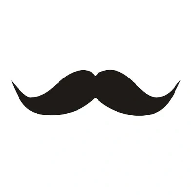 Abbildung von easydruck24de 1 Sticker Schnurrbart Mustache I kfz_120 14 x 3,6 cm groß Schnäuzer Auto Aufkleber PKW Motorrad Mofa Roller Laptop Motiv lustig wetterfest