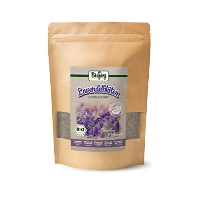 Abbildung von Biojoy Bio Lavendelblüten getrocknet (100 g), Lavendel Tee, ohne Zusatzstoffe (Lavandula officinalis)