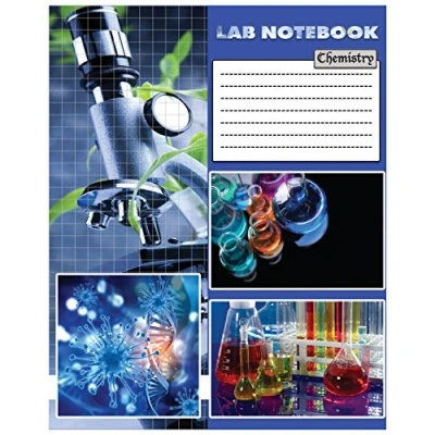 Abbildung von Lab Notebook: Chemistry Laboratory Notebook 100Pages 8x10&quot; For Research, College, Science Student Composition Books