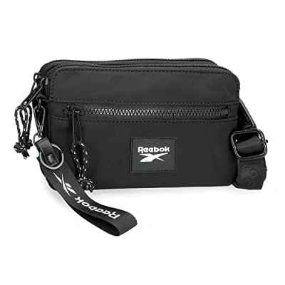 Abbildung von Reebok Elsie Flat Umhängetasche Schwarz 19x13x3 cm Polyester