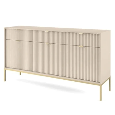 Abbildung von Selsey VELLORE Dreitürige Kommode (Beige)