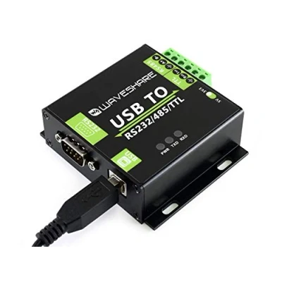Abbildung von Waveshare USB to RS232/RS485/TTL Interface Converter Industrial Isolated with Original FT232RL Inside, 300 921600bps Baudrate Onboard Power Isolation, ADI Magnetical Isolation
