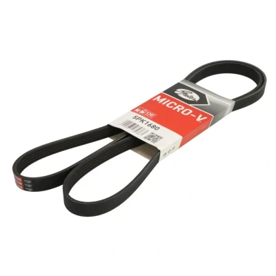 Abbildung von GATES Micro V 5PK1680 Keilrippenriemen 1680 5 Polyester, EPDM (Ethylen Propylen Dien Kautschuk) OPEL: Astra K Sports Tourer, Insignia B Tourer