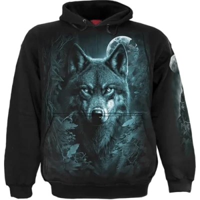 Abbildung von Spiral Forest Guardians Männer Kapuzenpullover schwarz XL